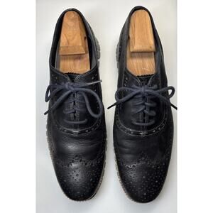 Cole Haan ZERØGRAND Wingtip Oxford Navy Ink Ironstone Men’s 11.5 R C25005 Shoes